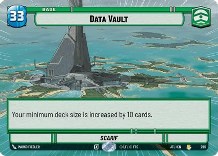 Data Vault (Hyperspace) (286) - Jump to Lightspeed - Premium Star Wars: Unlimited Single from Fantasy Flight Games - Just $2.07! Shop now at Game Crave Tournament Store