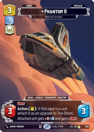 Phantom II - Modified to Dock (Prestige) (1019) - Jump to Lightspeed - Premium Star Wars: Unlimited Single from Fantasy Flight Games - Just $0.85! Shop now at Game Crave Tournament Store