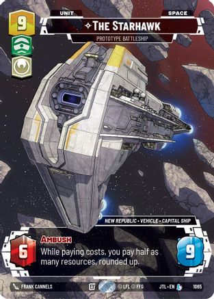 The Starhawk - Prototype Battleship (Prestige Foil) (1065) - Jump to Lightspeed Foil - Premium Star Wars: Unlimited Single from Fantasy Flight Games - Just $1.50! Shop now at Game Crave Tournament Store