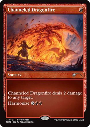 Channeled Dragonfire (PPTDM-423) - Promo Pack: Tarkir: Dragonstorm Foil - Premium MTG Single from Wizards of the Coast - Just $0.12! Shop now at Game Crave Tournament Store