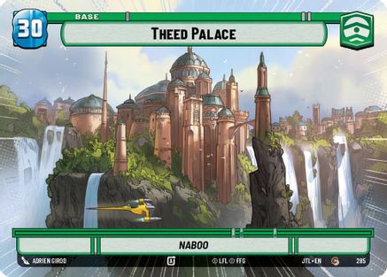 Theed Palace // X-Wing (Hyperspace) (285 // T06) - Jump to Lightspeed - Premium Star Wars: Unlimited Single from Fantasy Flight Games - Just $0.10! Shop now at Game Crave Tournament Store