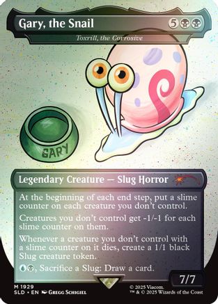 Gary, the Snail - Toxrill, the Corrosive (Rainbow Foil) (SLD-1929) - Secret Lair Drop Series Foil - Premium MTG Single from Wizards of the Coast - Just $4.55! Shop now at Game Crave Tournament Store