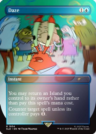 Daze (Rainbow Foil) (SLD-1934) - Secret Lair Drop Series Foil - Premium MTG Single from Wizards of the Coast - Just $1.37! Shop now at Game Crave Tournament Store