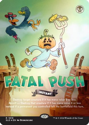 Fatal Push (1819) (Rainbow Foil) (SLD-1819) - Secret Lair Drop Series Foil - Premium MTG Single from Wizards of the Coast - Just $1.84! Shop now at Game Crave Tournament Store