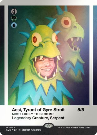 Aesi, Tyrant of Gyre Strait (Rainbow Foil) (SLD-1873) - Secret Lair Drop Series Foil - Premium MTG Single from Wizards of the Coast - Just $2.43! Shop now at Game Crave Tournament Store