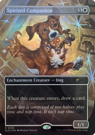 Spirited Companion (0896) (Rainbow Foil) (SLD-896) - Secret Lair Drop Series Foil - Premium MTG Single from Wizards of the Coast - Just $3.22! Shop now at Game Crave Tournament Store