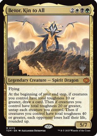 Betor, Kin to All (PPTDM-172) - Promo Pack: Tarkir: Dragonstorm - Premium MTG Single from Wizards of the Coast - Just $2.55! Shop now at Game Crave Tournament Store