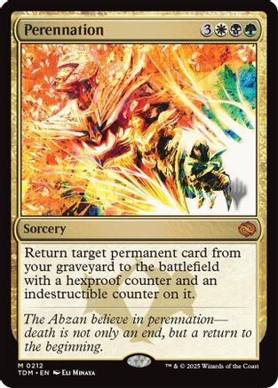 Perennation (PPTDM-212) - Promo Pack: Tarkir: Dragonstorm - Premium MTG Single from Wizards of the Coast - Just $0.45! Shop now at Game Crave Tournament Store