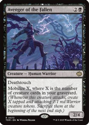 Avenger of the Fallen (PPTDM-073) - Promo Pack: Tarkir: Dragonstorm - Premium MTG Single from Wizards of the Coast - Just $0.19! Shop now at Game Crave Tournament Store