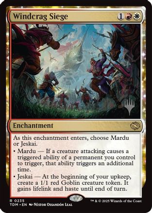 Windcrag Siege (PPTDM-235) - Promo Pack: Tarkir: Dragonstorm Foil - Premium MTG Single from Wizards of the Coast - Just $0.93! Shop now at Game Crave Tournament Store