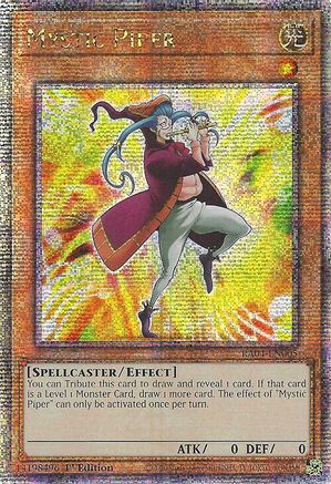 Mystic Piper (Quarter Century Secret Rare) (RA04-EN005) - Quarter Century Stampede 1st Edition - Premium Yugioh Single from Konami - Just $0.98! Shop now at Game Crave Tournament Store