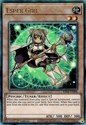 Esper Girl (PUR) (RA04-EN006) - Quarter Century Stampede 1st Edition - Premium Yugioh Single from Konami - Just $0.25! Shop now at Game Crave Tournament Store