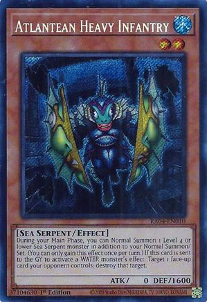 Atlantean Heavy Infantry (Secret Rare) (RA04-EN010) - Quarter Century Stampede 1st Edition - Premium Yugioh Single from Konami - Just $0.25! Shop now at Game Crave Tournament Store