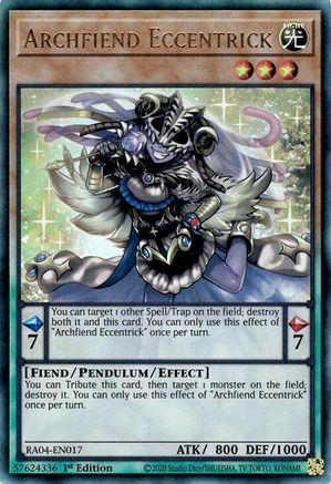 Archfiend Eccentrick (PUR) (RA04-EN017) - Quarter Century Stampede 1st Edition - Premium Yugioh Single from Konami - Just $0.25! Shop now at Game Crave Tournament Store