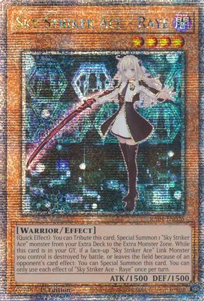 Sky Striker Ace - Raye (Quarter Century Secret Rare) (RA04-EN026) - Quarter Century Stampede 1st Edition - Premium Yugioh Single from Konami - Just $10.78! Shop now at Game Crave Tournament Store