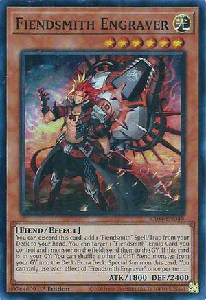 Game Crave Tournament Store - Fiendsmith Engraver (RA04-EN049) - Quarter  Century Stampede 1st Edition