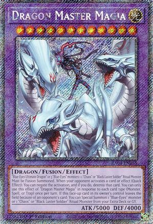 Dragon Master Magia (Platinum Secret Rare) (RA04-EN055) - Quarter Century Stampede 1st Edition - Premium Yugioh Single from Konami - Just $33.20! Shop now at Game Crave Tournament Store