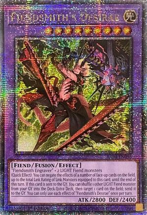 Fiendsmith's Desirae (Quarter Century Secret Rare) (RA04-EN056) - Quarter Century Stampede 1st Edition