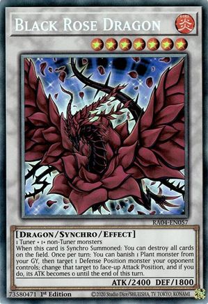 Black Rose Dragon (PCR) (RA04-EN057) - Quarter Century Stampede 1st Edition - Premium Yugioh Single from Konami - Just $1.04! Shop now at Game Crave Tournament Store