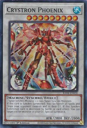 Crystron Phoenix (RA04-EN058) - Quarter Century Stampede 1st Edition - Premium Yugioh Single from Konami - Just $0.25! Shop now at Game Crave Tournament Store