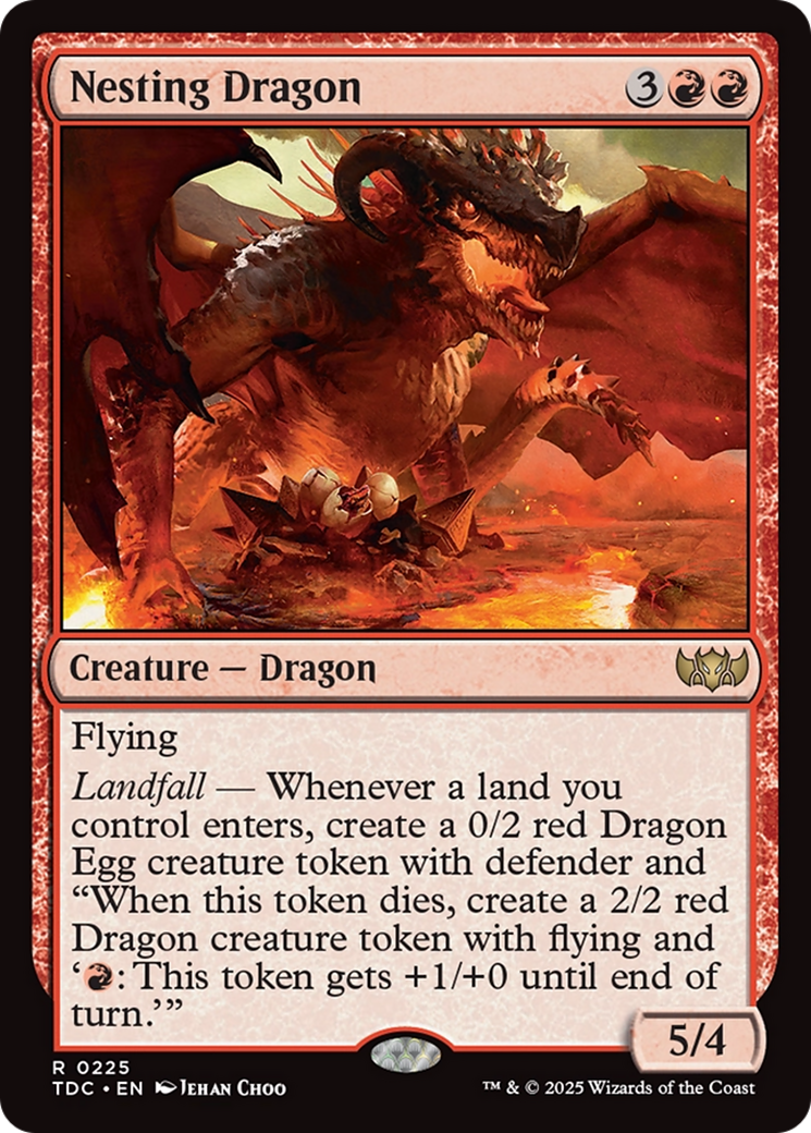 Nesting Dragon (TDC-225) - Tarkir: Dragonstorm Commander - Premium MTG Single from Wizards of the Coast - Just $0.08! Shop now at Game Crave Tournament Store