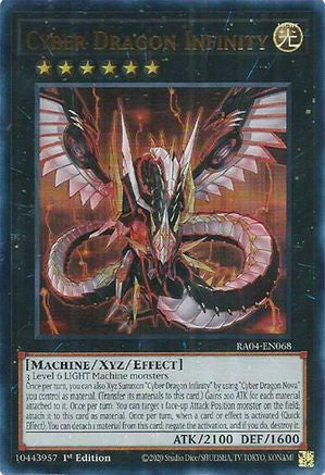 Cyber Dragon Infinity (UR) (RA04-EN068) - Quarter Century Stampede 1st Edition - Premium Yugioh Single from Konami - Just $0.25! Shop now at Game Crave Tournament Store
