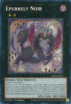 Epurrely Noir (Secret Rare) (RA04-EN071) - Quarter Century Stampede 1st Edition - Premium Yugioh Single from Konami - Just $0.25! Shop now at Game Crave Tournament Store