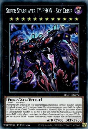 Super Starslayer TY-PHON - Sky Crisis (PCR) (RA04-EN072) - Quarter Century Stampede 1st Edition - Premium Yugioh Single from Konami - Just $2.74! Shop now at Game Crave Tournament Store