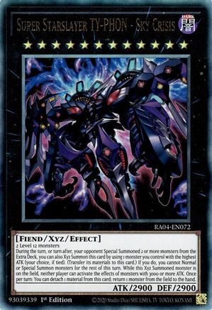 Super Starslayer TY-PHON - Sky Crisis (PUR) (RA04-EN072) - Quarter Century Stampede 1st Edition - Premium Yugioh Single from Konami - Just $2.50! Shop now at Game Crave Tournament Store