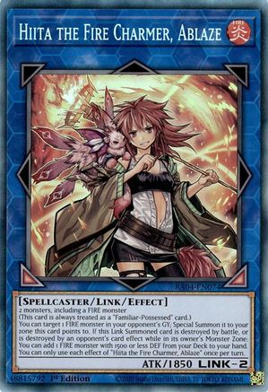 Hiita the Fire Charmer, Ablaze (PCR) (RA04-EN074) - Quarter Century Stampede 1st Edition - Premium Yugioh Single from Konami - Just $0.58! Shop now at Game Crave Tournament Store