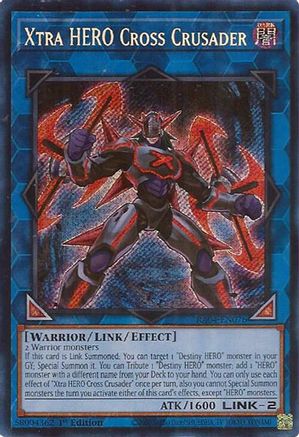 Xtra HERO Cross Crusader (Secret Rare) (RA04-EN076) - Quarter Century Stampede 1st Edition - Premium Yugioh Single from Konami - Just $0.25! Shop now at Game Crave Tournament Store