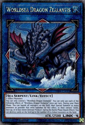 Worldsea Dragon Zealantis (Quarter Century Secret Rare) (RA04-EN082) - Quarter Century Stampede 1st Edition - Premium Yugioh Single from Konami - Just $2.94! Shop now at Game Crave Tournament Store