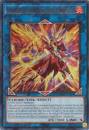 Salamangreat Raging Phoenix (UR) (RA04-EN083) - Quarter Century Stampede 1st Edition - Premium Yugioh Single from Konami - Just $0.25! Shop now at Game Crave Tournament Store