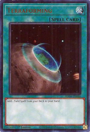 Terraforming (UR) (RA04-EN084) - Quarter Century Stampede 1st Edition - Premium Yugioh Single from Konami - Just $0.25! Shop now at Game Crave Tournament Store