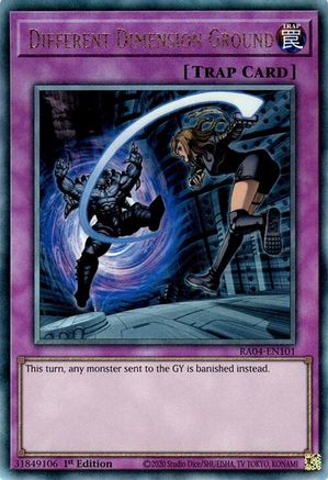 Different Dimension Ground (PUR) (RA04-EN101) - Quarter Century Stampede 1st Edition - Premium Yugioh Single from Konami - Just $0.28! Shop now at Game Crave Tournament Store