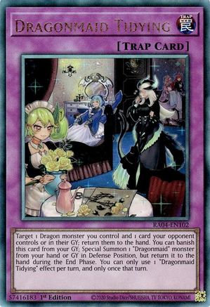 Dragonmaid Tidying (PUR) (RA04-EN102) - Quarter Century Stampede 1st Edition - Premium Yugioh Single from Konami - Just $0.25! Shop now at Game Crave Tournament Store
