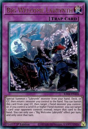 Big Welcome Labrynth (PUR) (RA04-EN104) - Quarter Century Stampede 1st Edition - Premium Yugioh Single from Konami - Just $0.41! Shop now at Game Crave Tournament Store