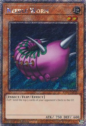 Needle Worm (Platinum Secret Rare) (RA04-EN112) - Quarter Century Stampede 1st Edition - Premium Yugioh Single from Konami - Just $0.38! Shop now at Game Crave Tournament Store