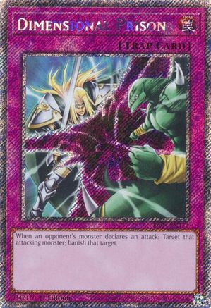 Dimensional Prison (Platinum Secret Rare) (RA04-EN132) - Quarter Century Stampede 1st Edition - Premium Yugioh Single from Konami - Just $3.15! Shop now at Game Crave Tournament Store
