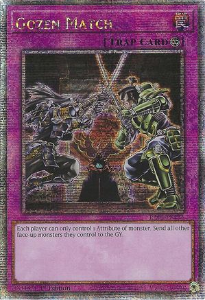 Gozen Match (Quarter Century Secret Rare) (RA04-EN134) - Quarter Century Stampede 1st Edition - Premium Yugioh Single from Konami - Just $9.63! Shop now at Game Crave Tournament Store