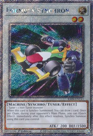 Formula Synchron (Platinum Secret Rare) (RA04-EN143) - Quarter Century Stampede 1st Edition - Premium Yugioh Single from Konami - Just $0.55! Shop now at Game Crave Tournament Store