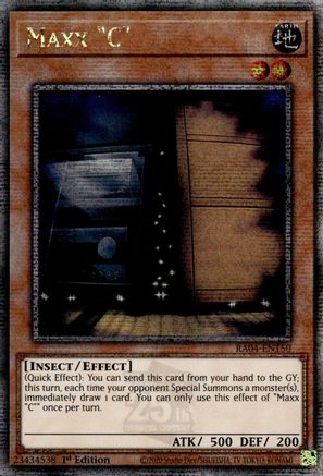Maxx "C" (Quarter Century Secret Rare) (RA04-EN150) - Quarter Century Stampede 1st Edition - Premium Yugioh Single from Konami - Just $36.87! Shop now at Game Crave Tournament Store