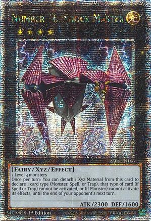 Number 16: Shock Master (Quarter Century Secret Rare) (RA04-EN166) - Quarter Century Stampede 1st Edition