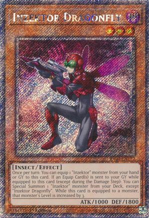 Inzektor Dragonfly (Platinum Secret Rare) (RA04-EN172) - Quarter Century Stampede 1st Edition - Premium Yugioh Single from Konami - Just $0.25! Shop now at Game Crave Tournament Store