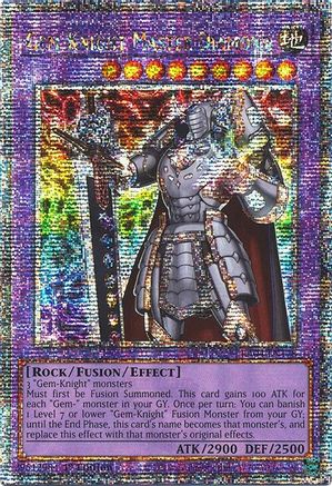 Gem-Knight Master Diamond (Quarter Century Secret Rare) (RA04-EN178) - Quarter Century Stampede 1st Edition