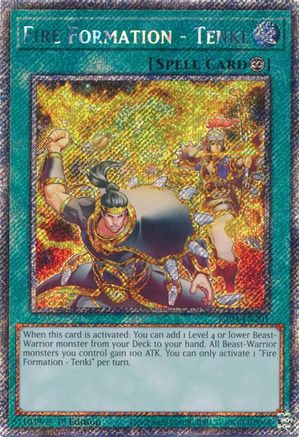 Fire Formation - Tenki (Platinum Secret Rare) (RA04-EN201) - Quarter Century Stampede 1st Edition - Premium Yugioh Single from Konami - Just $0.39! Shop now at Game Crave Tournament Store
