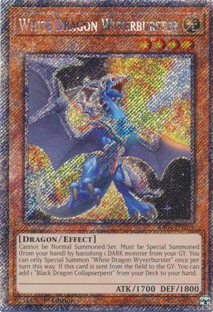 White Dragon Wyverburster (Platinum Secret Rare) (RA04-EN203) - Quarter Century Stampede 1st Edition - Premium Yugioh Single from Konami - Just $0.58! Shop now at Game Crave Tournament Store