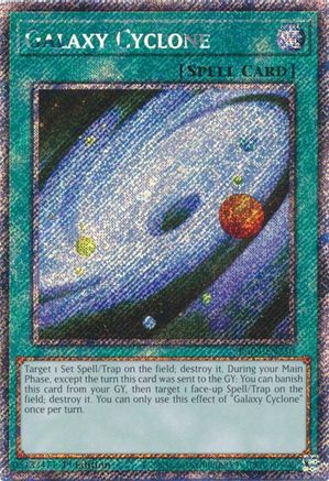 Galaxy Cyclone (Platinum Secret Rare) (RA04-EN250) - Quarter Century Stampede 1st Edition - Premium Yugioh Single from Konami - Just $0.26! Shop now at Game Crave Tournament Store
