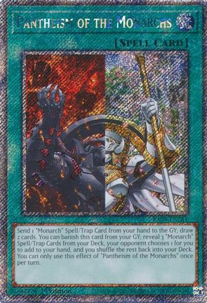 Pantheism of the Monarchs (Platinum Secret Rare) (RA04-EN261) - Quarter Century Stampede 1st Edition - Premium Yugioh Single from Konami - Just $0.58! Shop now at Game Crave Tournament Store