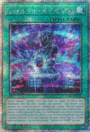 Link into the VRAINS! (Quarter Century Secret Rare) (RA04-EN294) - Quarter Century Stampede 1st Edition